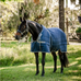 Horseware - Rambo Optimo Stable stalruqdeken marine/ thunderstorm grey/ zilver 200g | - Ohlala