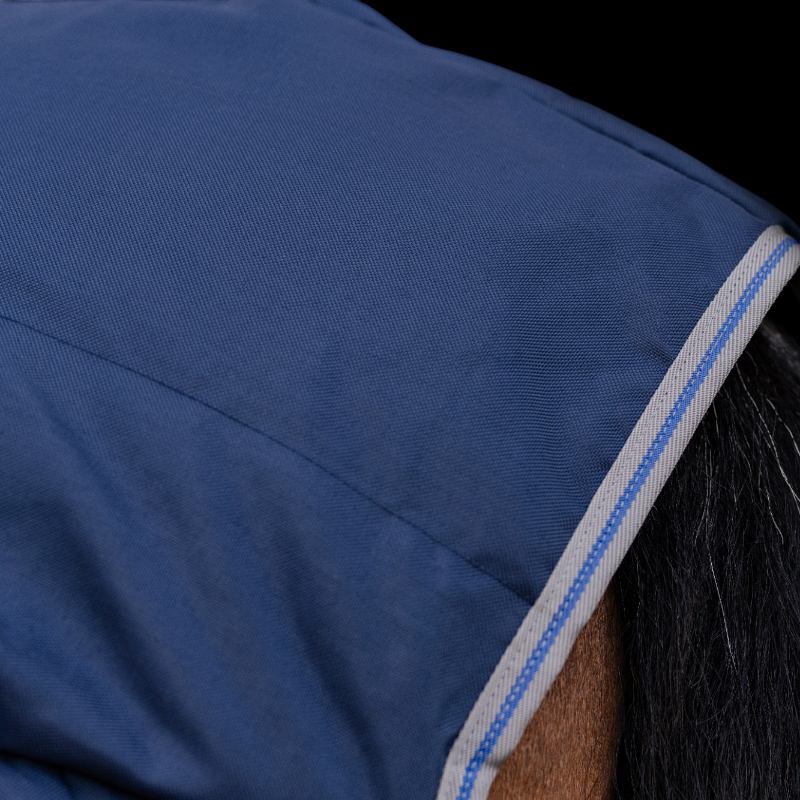 Horseware - Couverture de box Rhino Stable VL marine/ titanium grey/ classic blue 250g