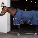 Horseware - Stalrug Rhino Stable marine/ titanium grey/ classic blue 100g | - Ohlala