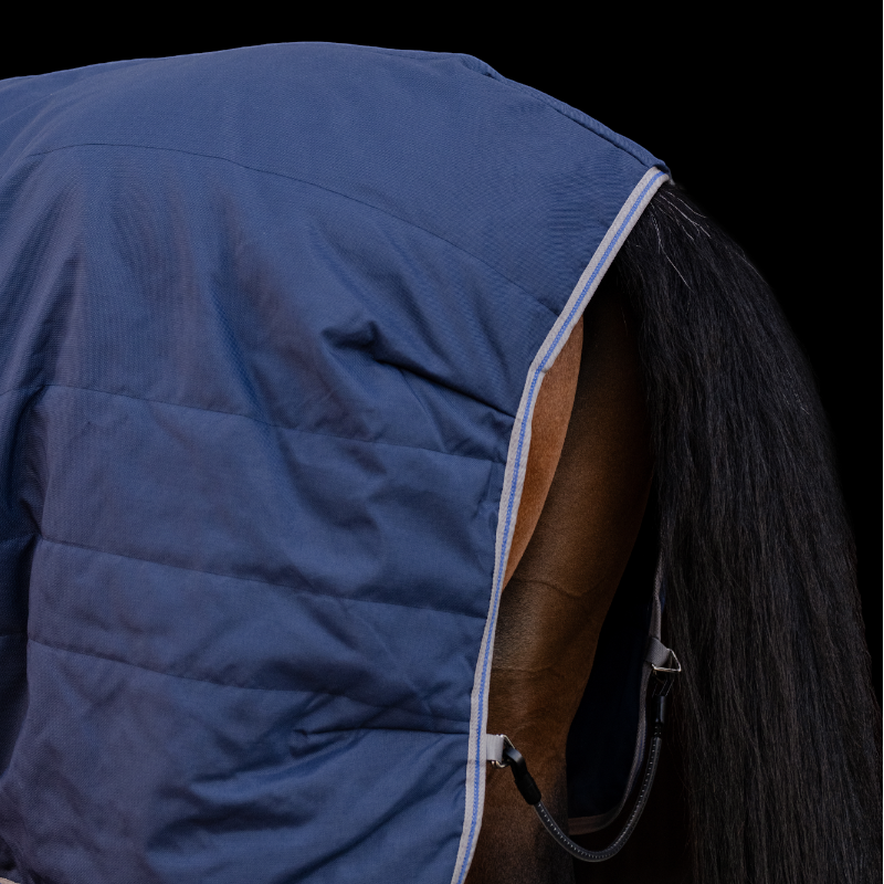 Horseware - Couverture de box Rhino Stable marine/ titanium grey/ classic blue 100g