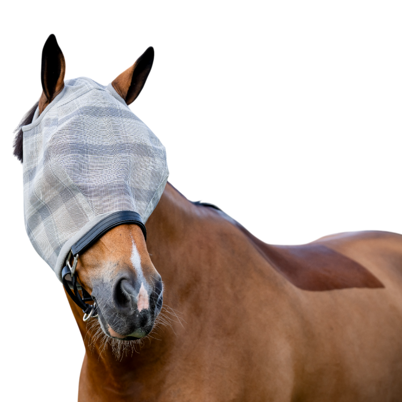 Horseware - Masque anti-mouches sans oreilles Newmarket witney charcoal