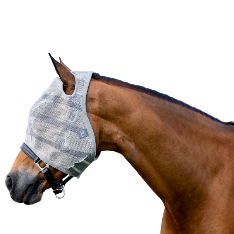 Horseware - Masque anti-mouches sans oreilles Newmarket witney charcoal