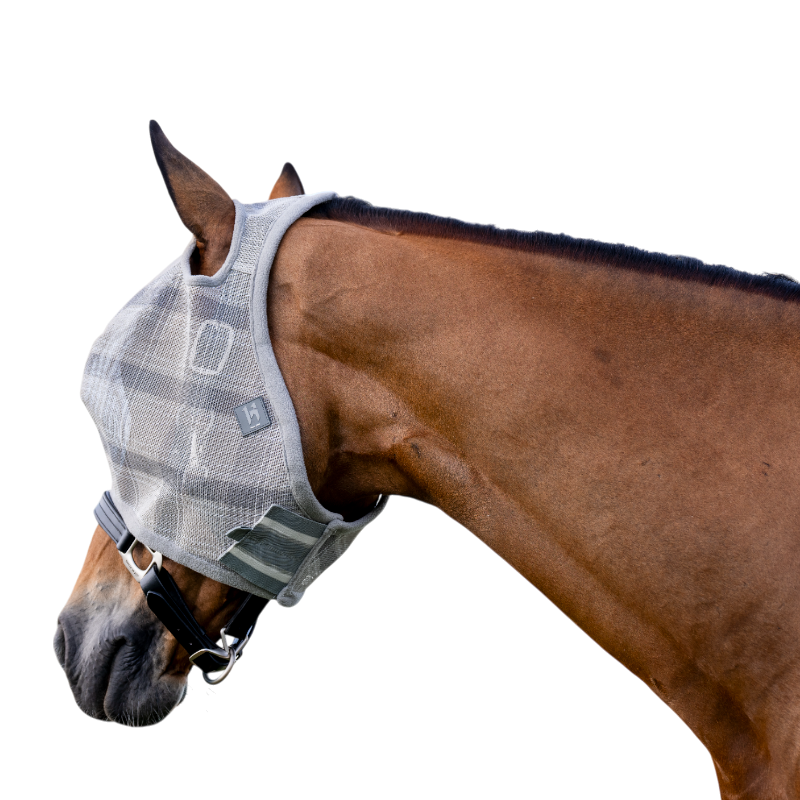 Horseware - Masque anti-mouches sans oreilles Newmarket witney charcoal