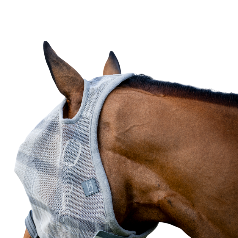 Horseware - Masque anti-mouches sans oreilles Newmarket witney charcoal