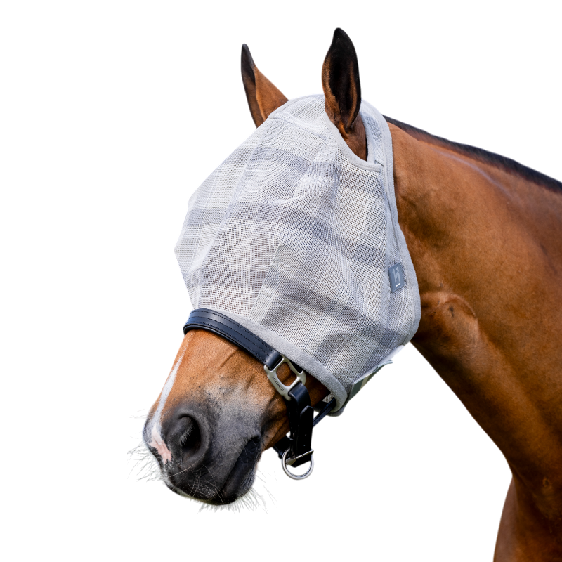 Horseware - Masque anti-mouches sans oreilles Newmarket witney charcoal