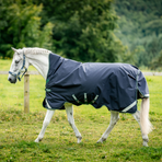 Horseware - Couverture d'extérieur Rambo Wug Turnout marine/ hunter green 400g | - Ohlala