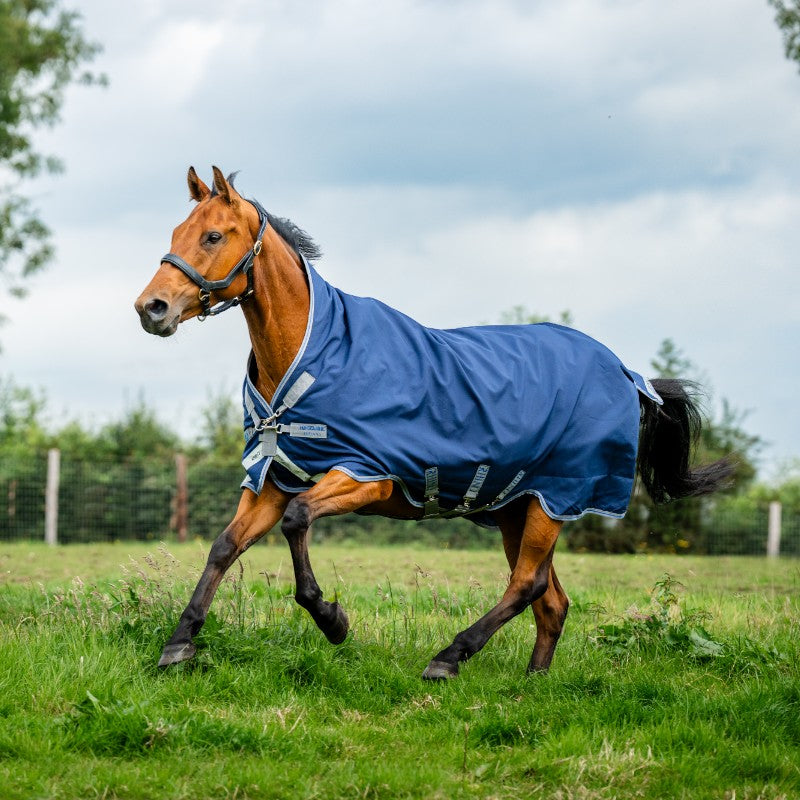 Horseware - Couverture d'extérieur Rhino Wug marine/ titanium grey/ classic blue 0g | - Ohlala