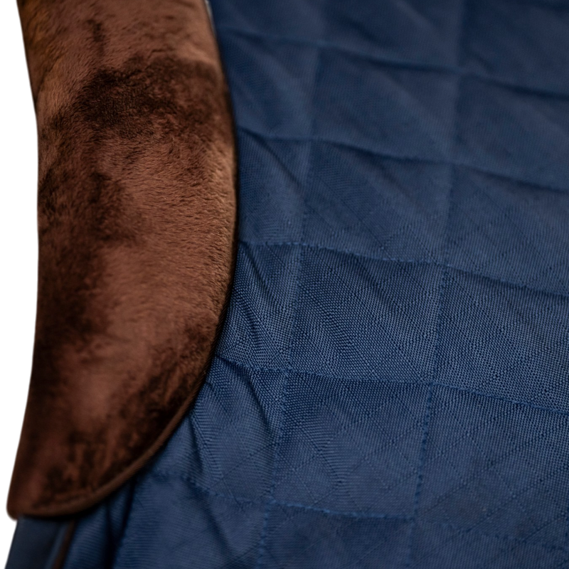 Horseware - Staaldeken Signature Stable marine/ bruin/ zilver 200g | - Ohlala