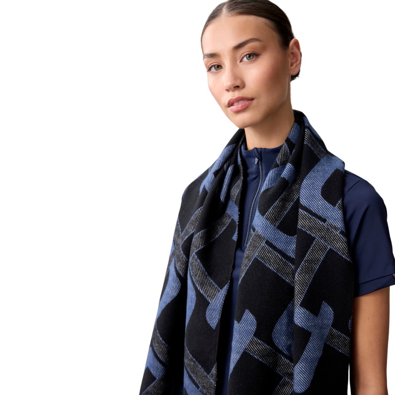 Horseware - Monogram sjaal marine | - Ohlala