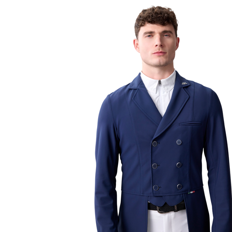 Horseware - Frac de dressage homme Platinum MotionLite marine | - Ohlala