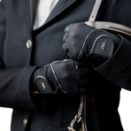 Horseware - Gants d'équitation Platinum MotionLite Mesh noir | - Ohlala
