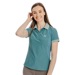 Horseware - Dames kortemouwpolo Tech juniper green | - Ohlala