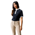 Horseware - Dames wedstrijdpolo korte mouwen Alcina charcoal | - Ohlala