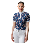 Horseware - Dames wedstrijdpolo korte mouwen Alcina primatova/ monogram print | - Ohlala