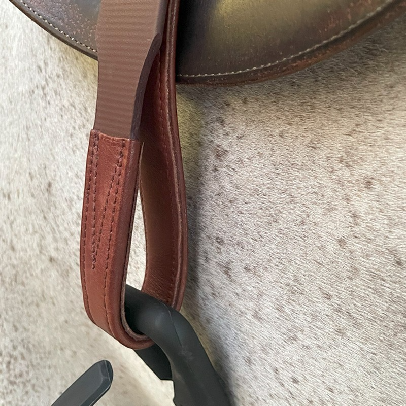 Jump'In - Étrivières en cuir Biothane havane | - Ohlala