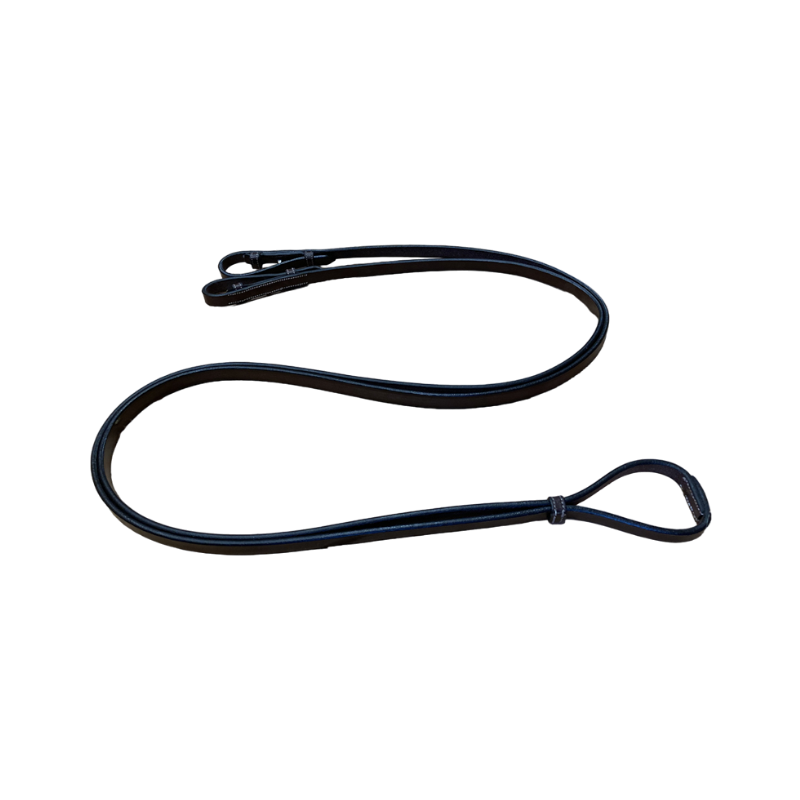 Jump'In - Rênes en cuir lisse Week noir | - Ohlala