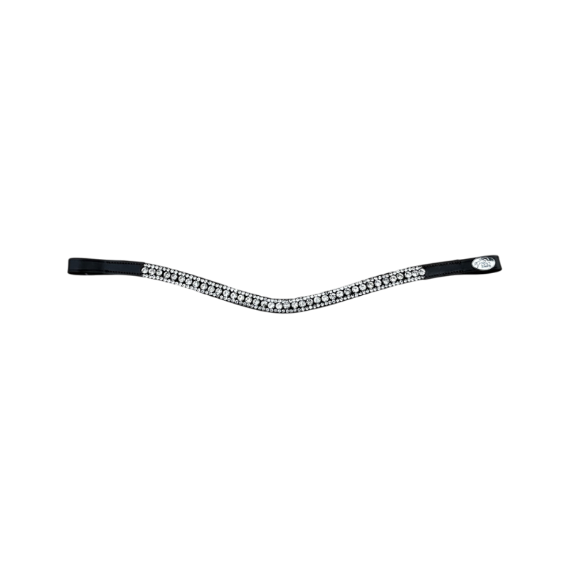 Jump'In - Frontal Diamant Fleur cuir noir