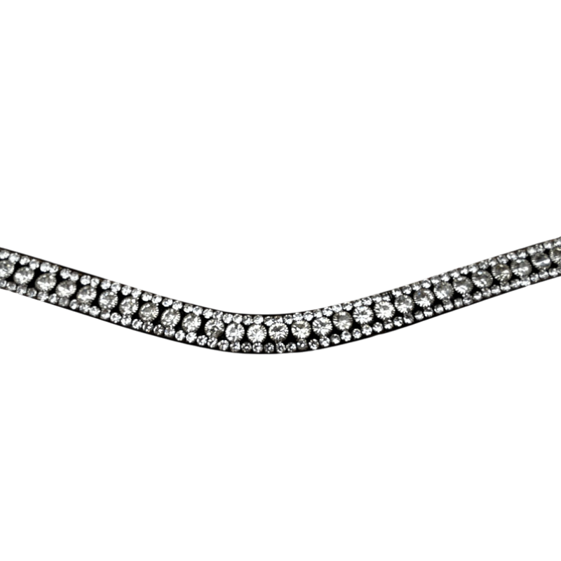 Jump'In - Frontal Diamant Fleur cuir noir