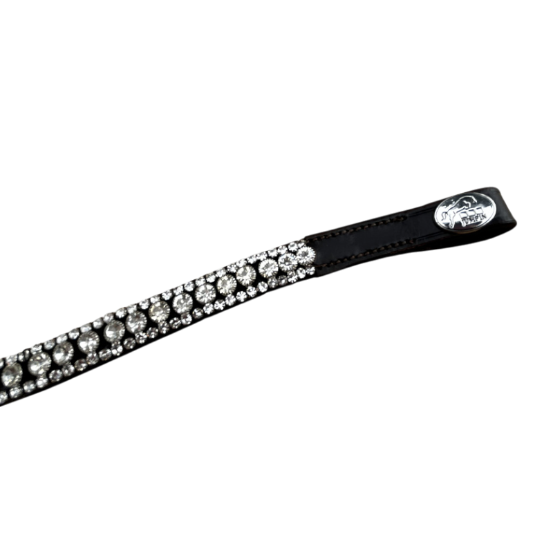 Jump'In - Frontal Diamant Fleur cuir noir