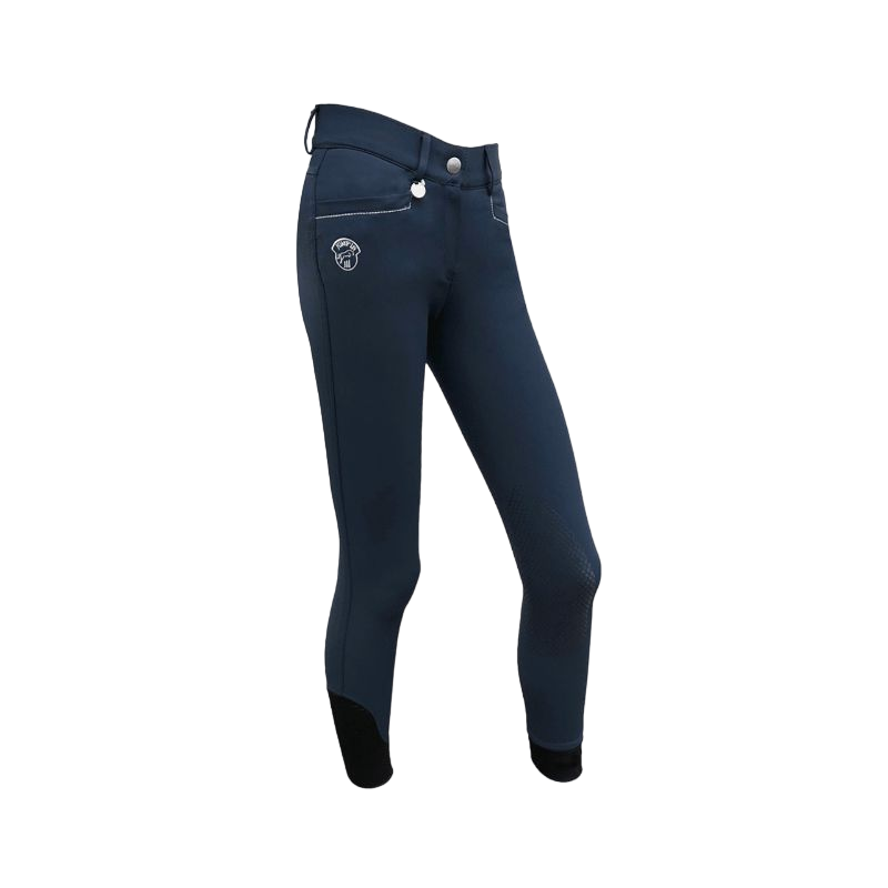 Pantalon Équitation Femme Equestro Selene Gel Adhérence Bleu Marine Pantalon Équitation Femme Equestro Selene Gel Adhérence Bleu Marine
