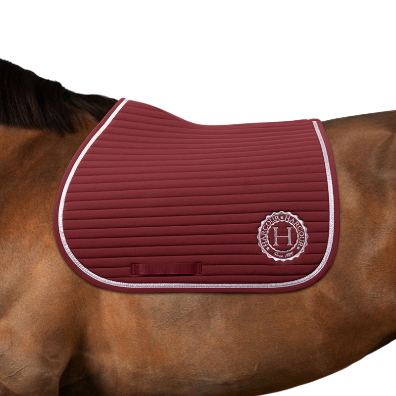 Harcour - Tapis de selle Rider Karembar vigne
