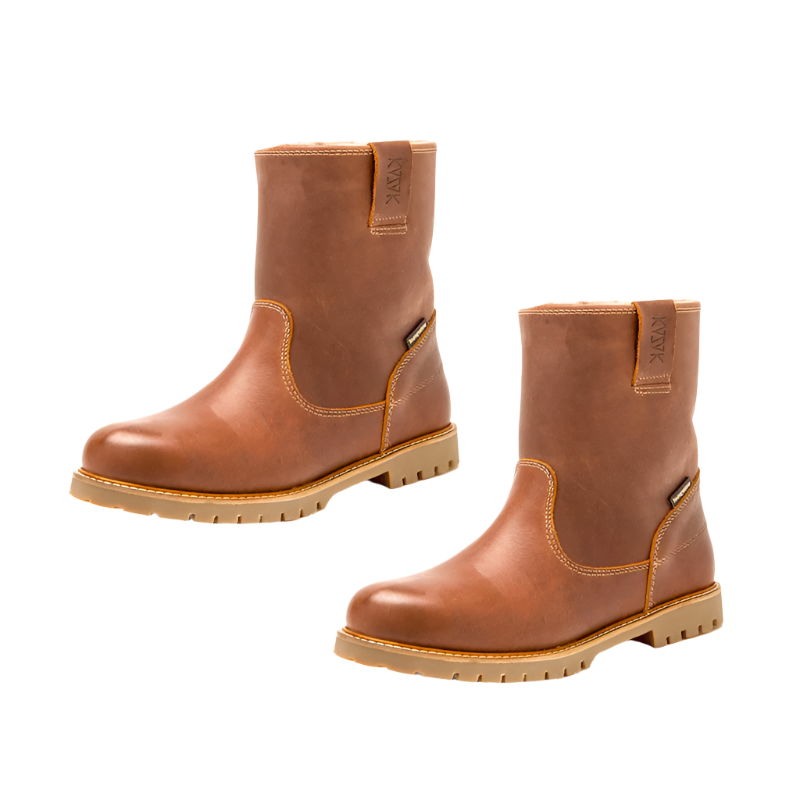 Bottines en cuir Desert Boots marron Kazak Sport l OHLALA