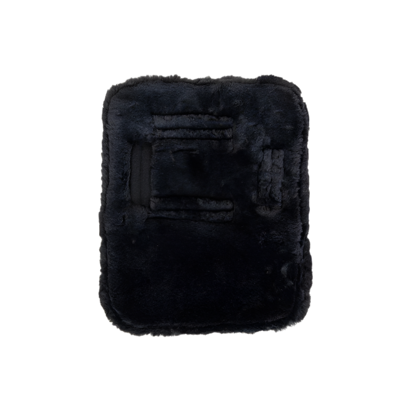 Kentucky Horsewear - Extension de poitrail matelassé mouton vegan 2 boucles noir | - Ohlala