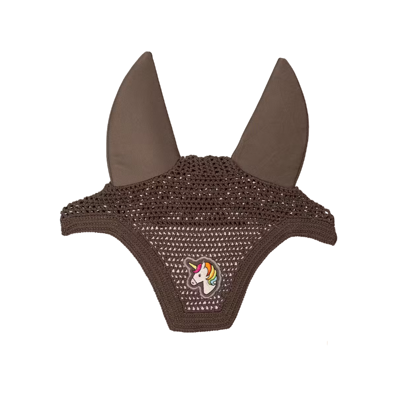 Kentucky Horsewear - Bonnet pour chevaux Wellington anti-bruit licorne gris