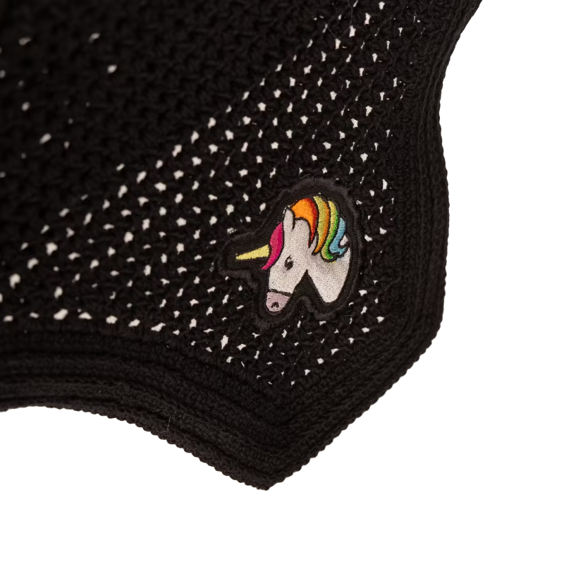 Kentucky Horsewear - Bonnet pour chevaux Wellington anti-bruit licorne noir