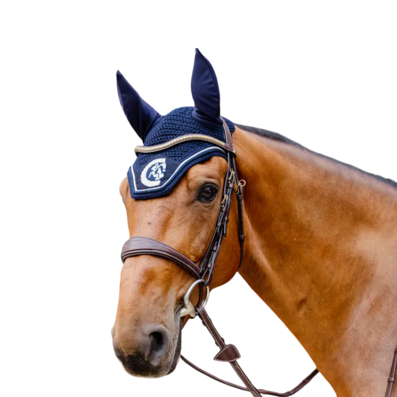 Kentucky Horsewear - Bonnet anti-mouches Wellington 3D Logo corde marine | - Ohlala