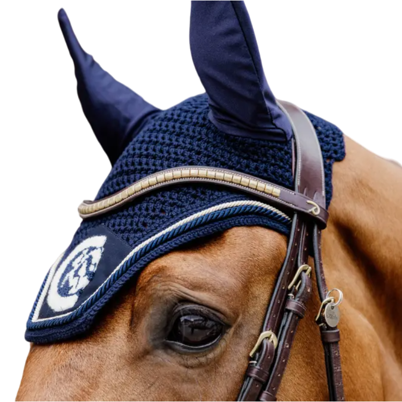 Kentucky Horsewear - Bonnet anti-mouches Wellington 3D Logo corde marine | - Ohlala