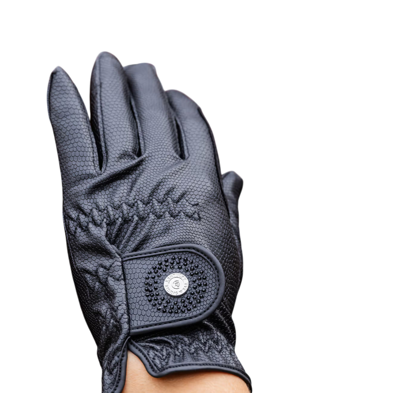 Kentucky Horsewear - Gants d'équitation Grip Glitter noir/ noir