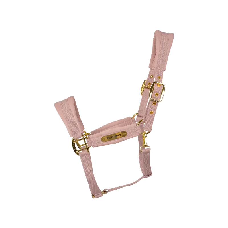 Kentucky Horsewear - Licol Velvet rose poudré