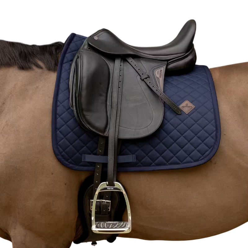 Kentucky Horsewear - Tapis de dressage Diamond doublé mouton synthétique marine