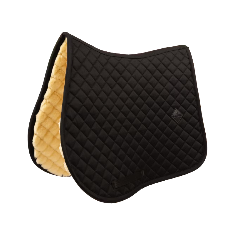 Kentucky Horsewear - Tapis de selle Diamond doublé mouton synthétique noir