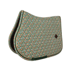 Kentucky Horsewear - Tapis de selle Velvet pied-de-poule dark green/ colourful