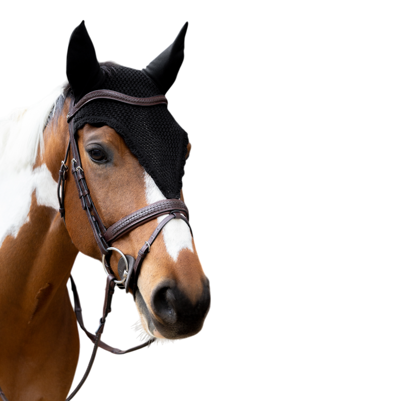 Kentucky Horsewear - Bonnet anti-mouches long noir
