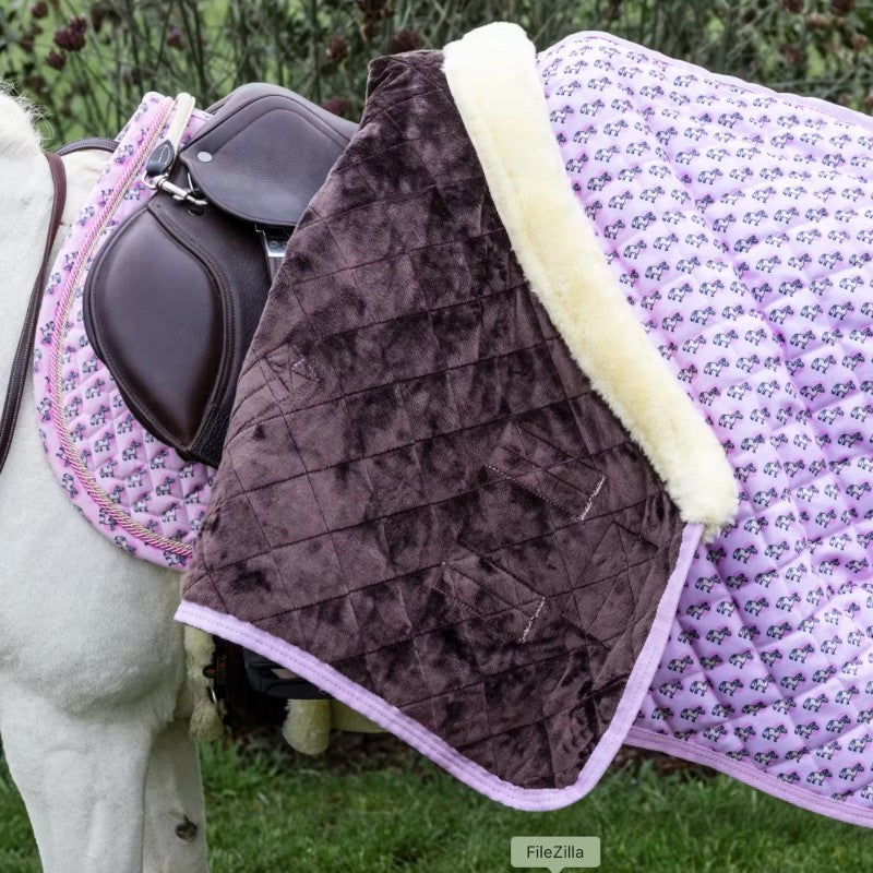 Kentucky Horsewear - Couverture de présentation Sammy Collection vieux rose 160g | - Ohlala
