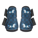 Kentucky Horsewear - Voorbeen beenbeschermers paardenprint Sammy Collection zwart | - Ohlala