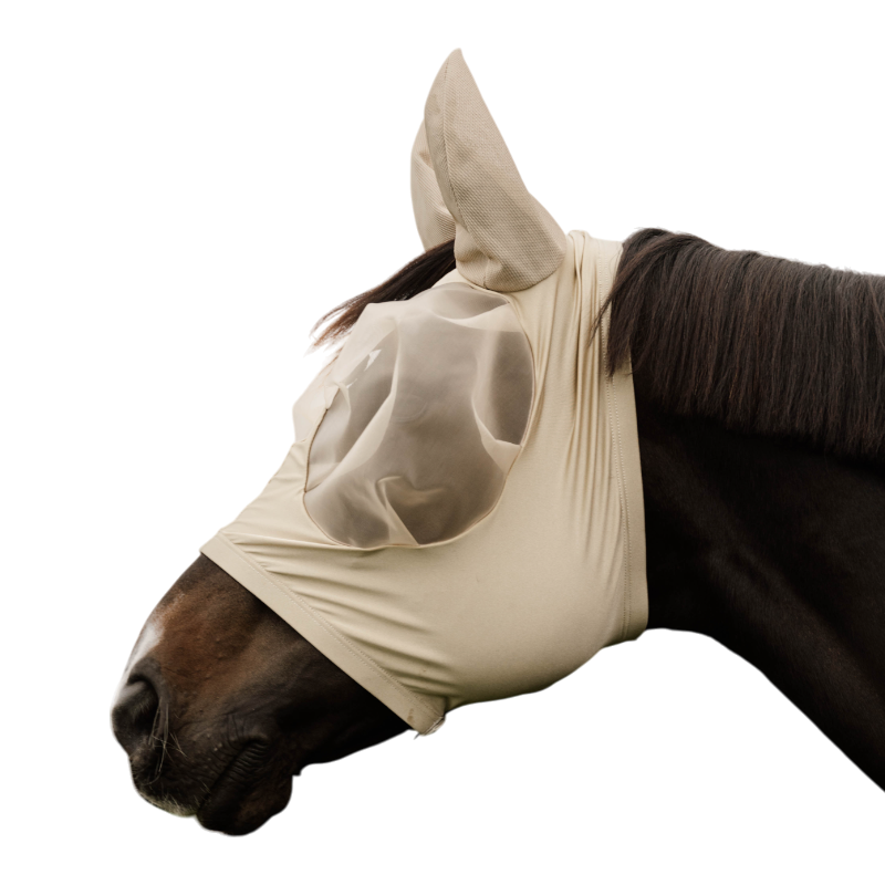 Kentucky Horsewear - Masque anti-mouches Slim Fit beige