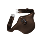 Kentucky Horsewear - Anatomische buikgordel met slabbetje bruin | - Ohlala