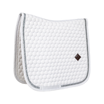Kentucky Horsewear - Tapis de dressage Glitter Band blanc/ argent | - Ohlala