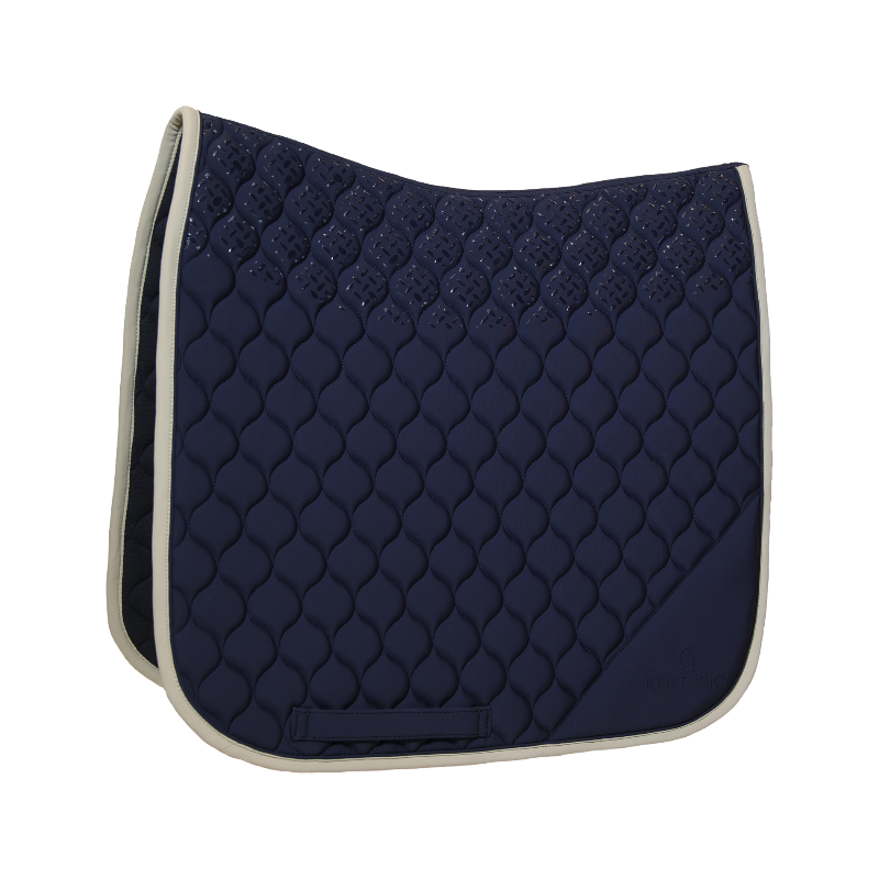 Kentucky Horsewear - Tapis de dressage Softshell Onion Quilt marine/beige | - Ohlala