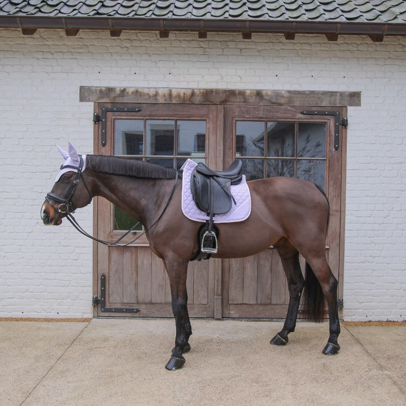 Kentucky Horsewear - Tapis de dressage Softshell Onion Quilt parme/ rose pâle