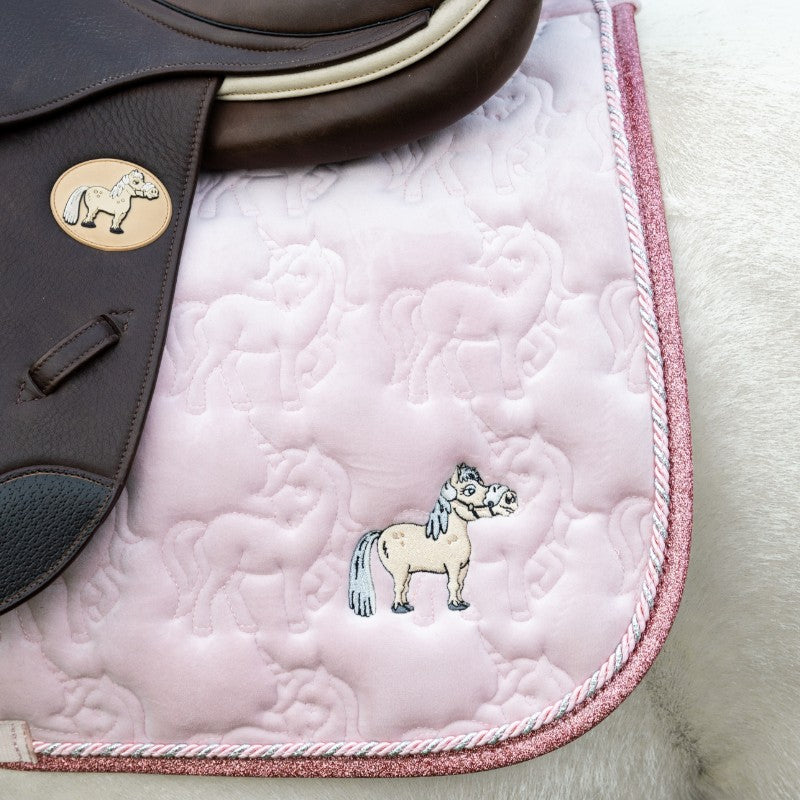 Kentucky Horsewear - Tapis de selle licorne paillettes rose tendre | - Ohlala