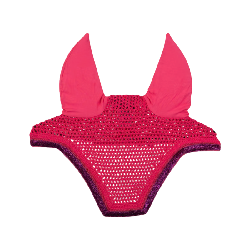 Bonnet anti-bruit Wellington glitter rose - Kentucky Horsewear