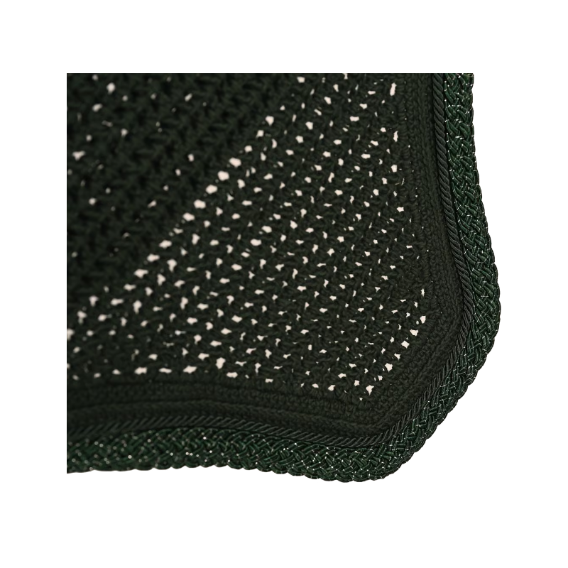 Kentucky Horsewear - Bonnet Wellington corde pailletée tressée vert foncé