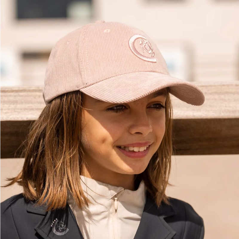 Kentucky Horsewear - Casquette unisexe Corduroy vieux rose