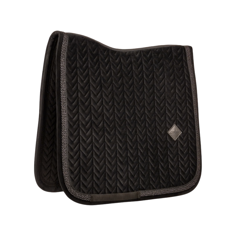 Tapis de dressage Velvet Fishbone glitter noir - Kentucky Horsewear