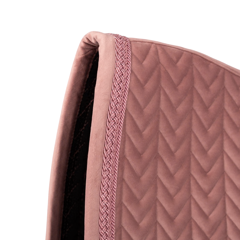 Tapis de dressage Velvet Fishbone glitter vieux rose - Kentucky Horsewear